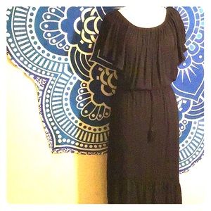 Black maxi dress